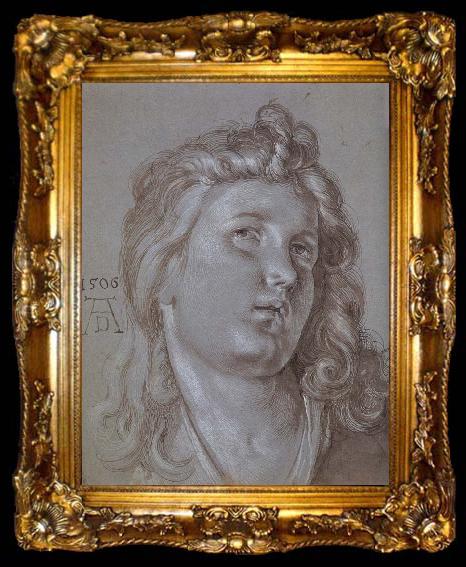 framed  Albrecht Durer Head of an  angel, ta009-2